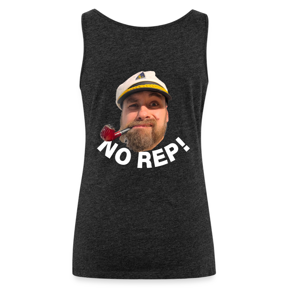 NO REP Funny Womens Tank - charcoal grey