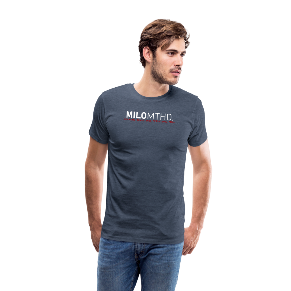 MILO MTHD Four Pillars of Success Premium T - heather blue